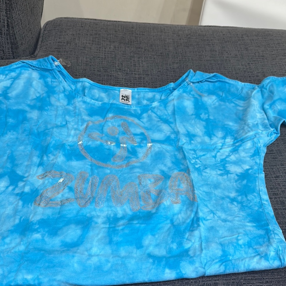 Zumba Fitness Blue Short Sleeve Tee